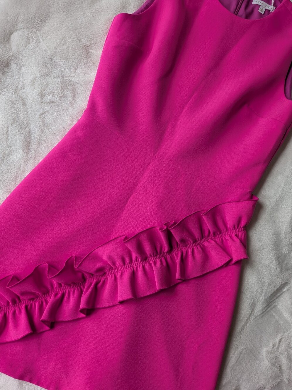 Anna Cate Pink Ruffle Mini Dress - Picture 3 of 4